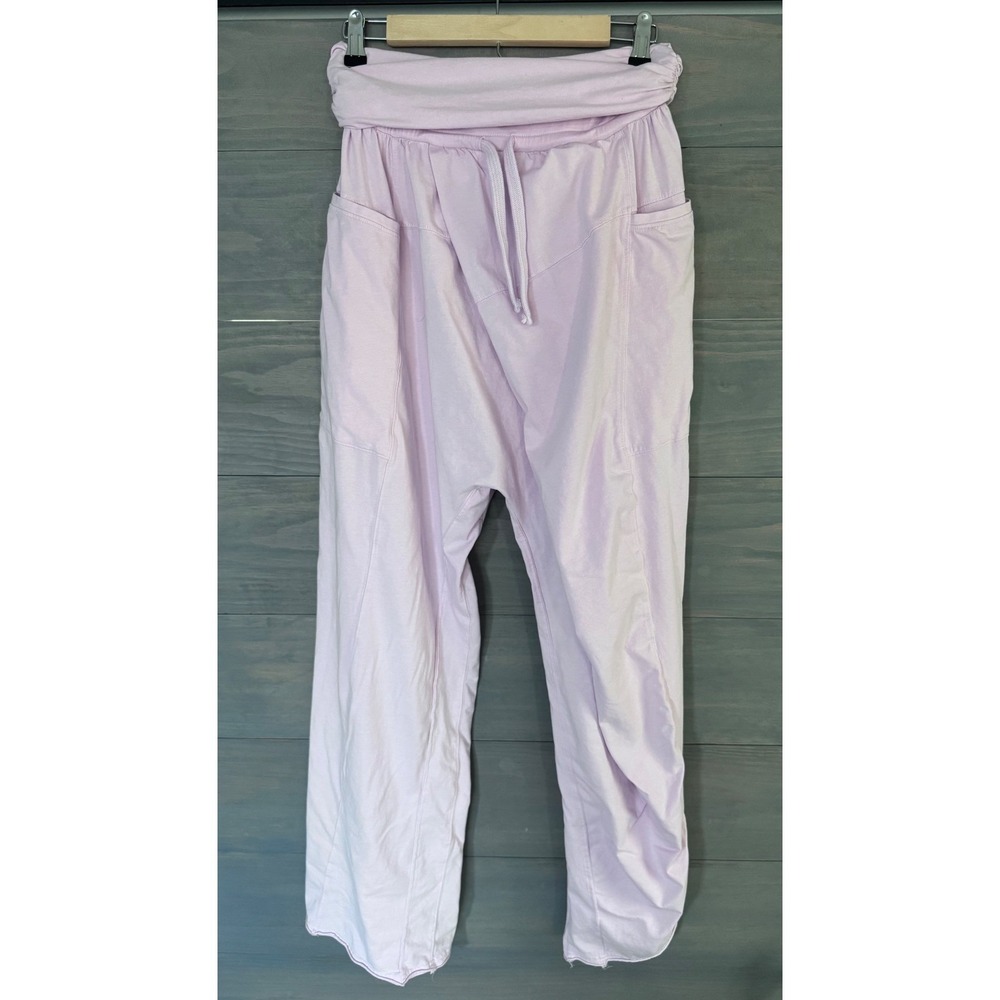 Free People Movement Hot Shot Sport Pant Size Small Pink Harem - Picture 5 of 7